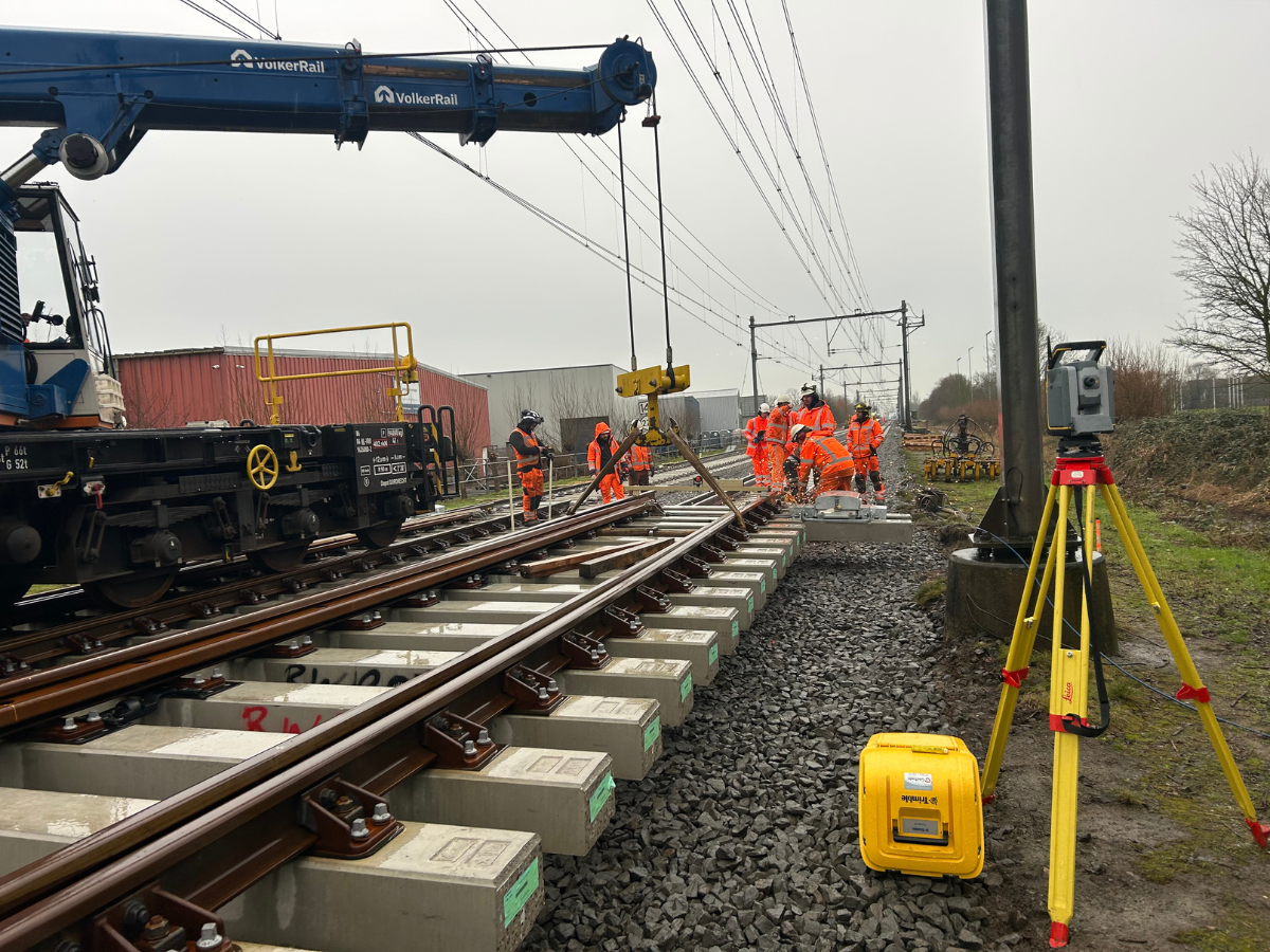 Maatvoering aan het spoor
