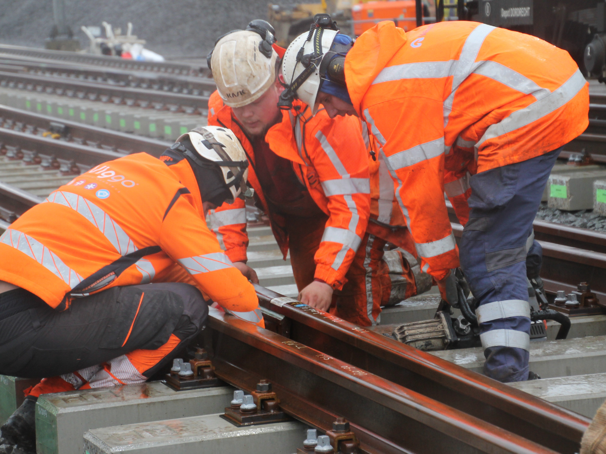 Maatvoering aan het spoor