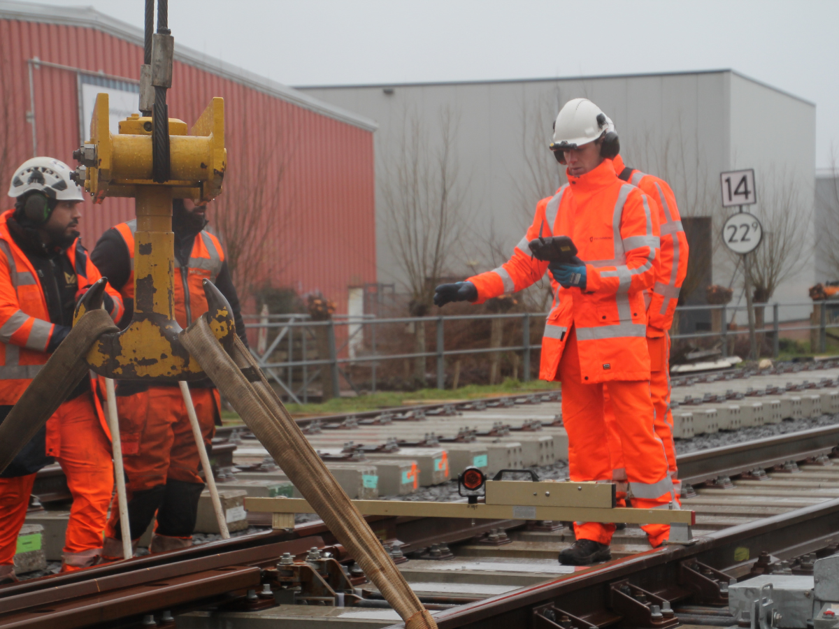 Maatvoering aan het spoor
