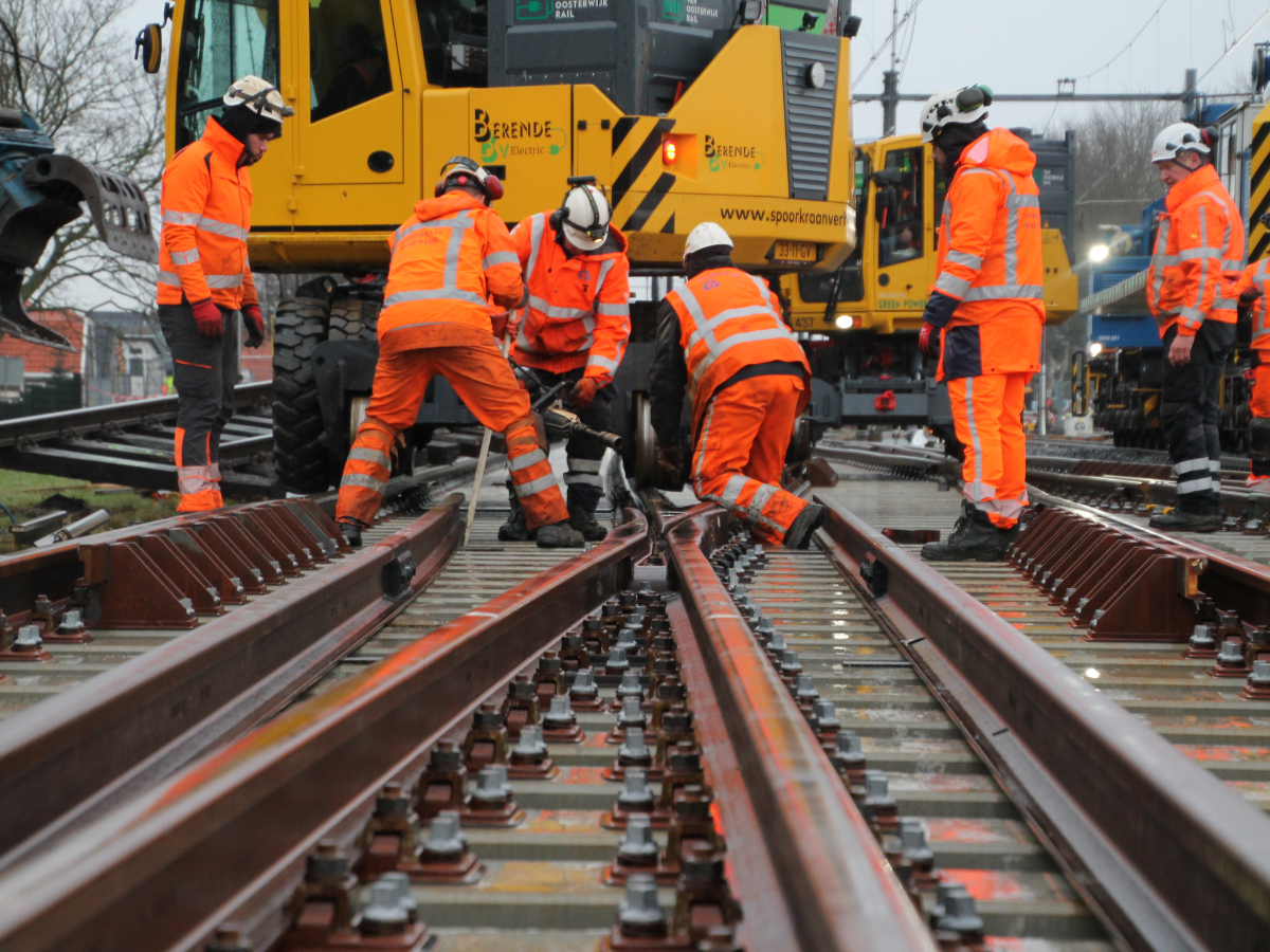 Maatvoering aan het spoor