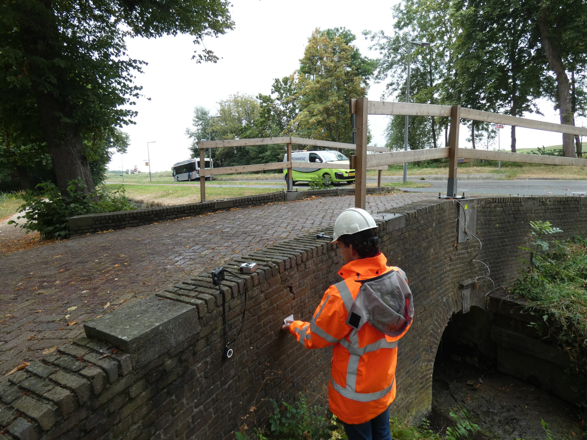 Inspectie monumentale bruggen Buitenplaats De Tempel 1