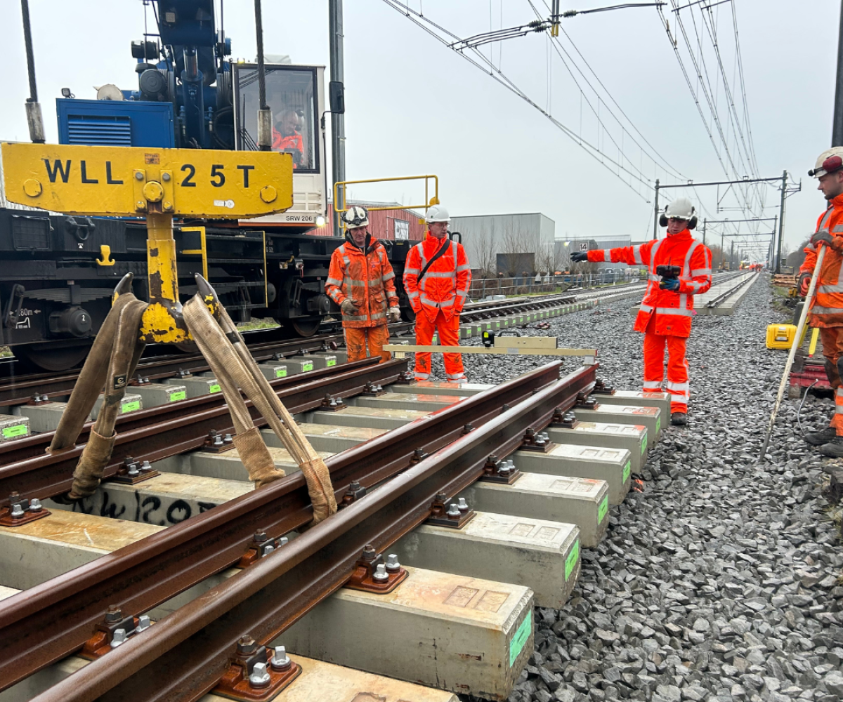 Maatvoering aan het spoor