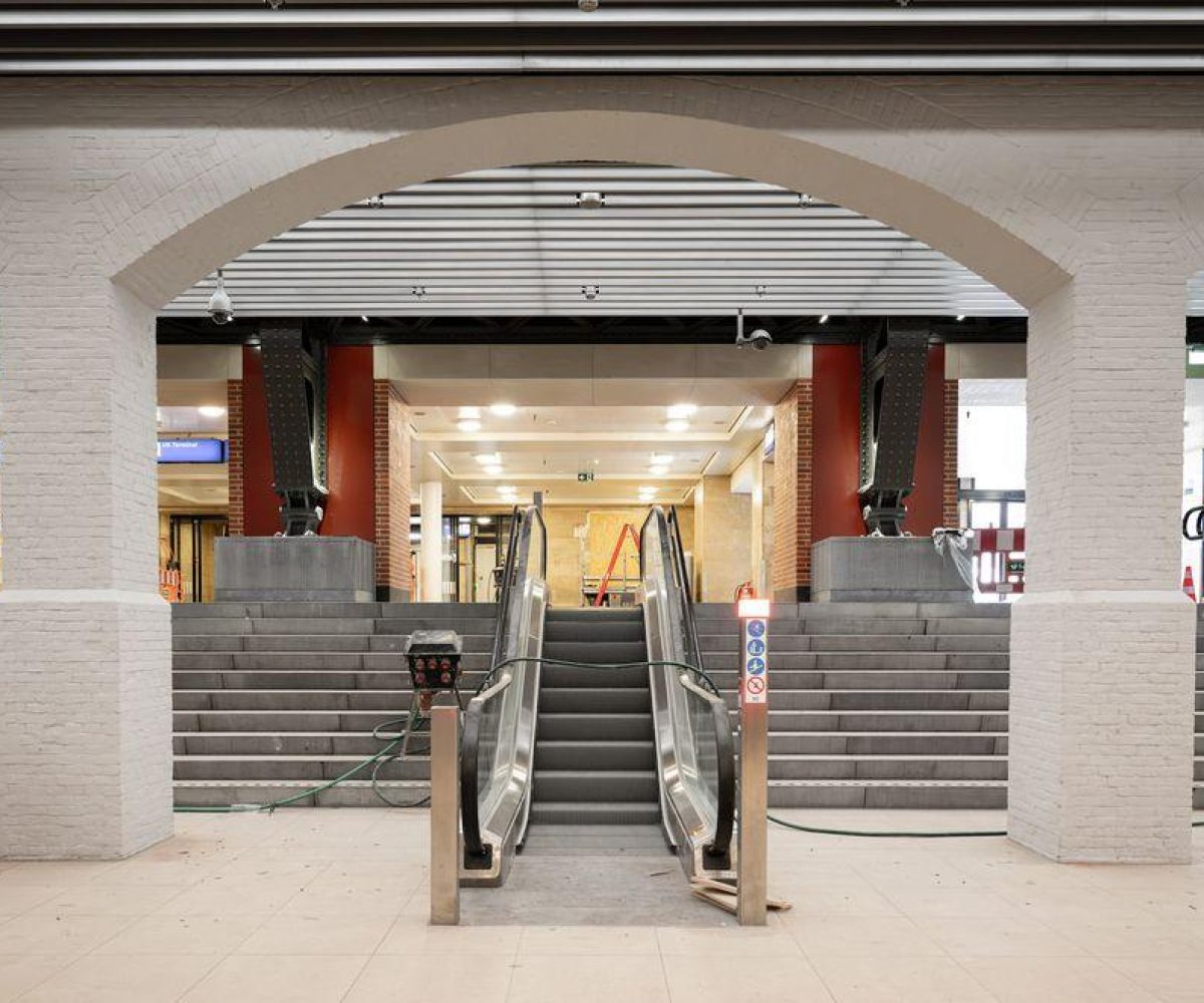 nieuwe entree westelijke passagierstunnel amsterdam centraal
